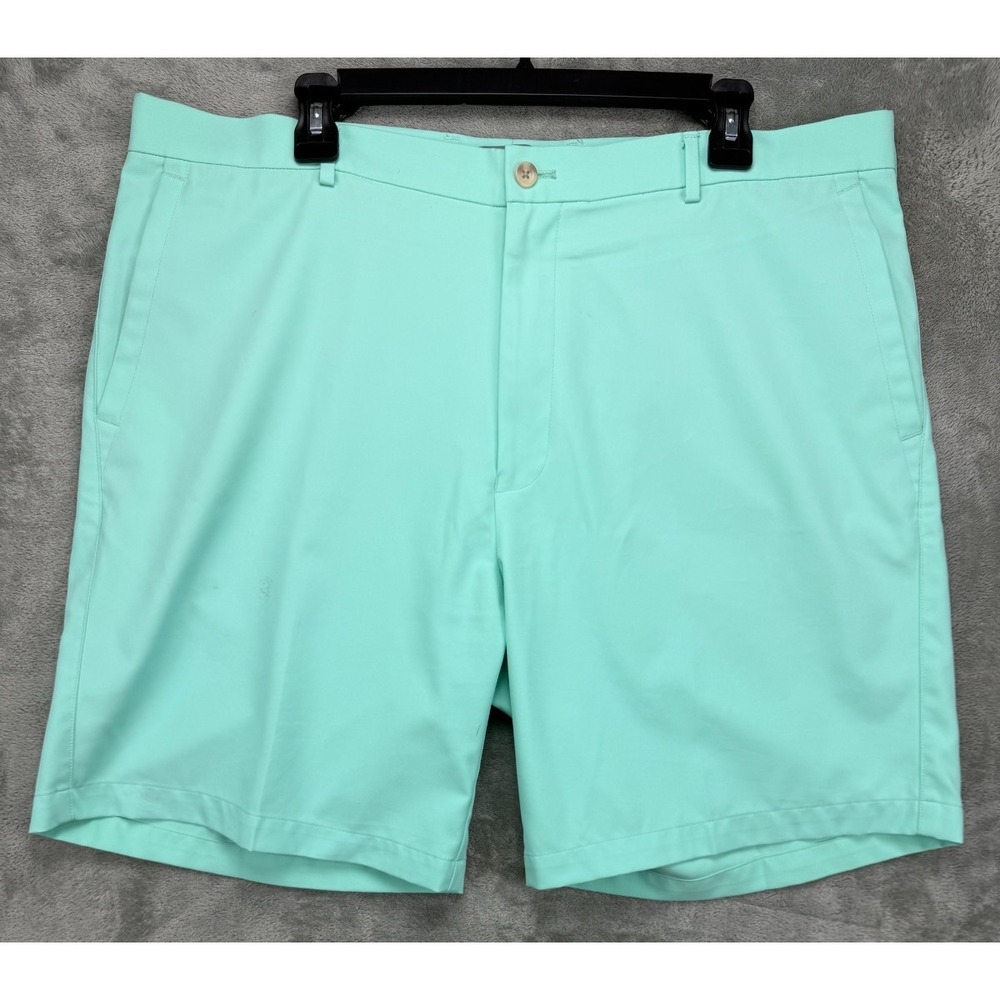Peter Millar Crown Sport Mens Salem Golf Short 40 Light Teal Performance Stretch